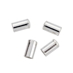 1905412021 End Caps for 2mm tapes, silver (6pcs/unit) | wholesaler gems & healing stones