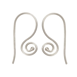 1905511011 Ear Hook Spiral outside 26mm, Silver (6pcs/unit)  | Marco Schreier