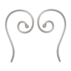 1905511021 Ear Hook Spiral inside 26mm, Silver (6pcs/unit) | gems, healing stones & jewelry