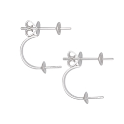 1905513011 Earstud floating pearl "2 in 1" silver (2 pcs./VE) | Marco Schreier