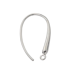 1905515021 Ear Hook conical with eyelet 22mm, silver (2pcs/unit) | Marco Schreier