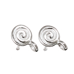 1905523041 Pendientes con ojal "Espiral" 6mm, plata (4 uds./VE) | Marco Schreier