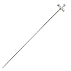 1905556031 Stift "Kreuz" 0,8 x 50mm, Silber (10 St./VE) | Edelsteine, Heilsteine & Schmuck