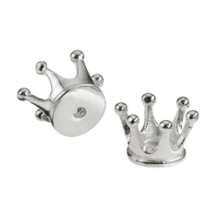 1905575081 Coronet 9 x 7mm, silver (1 pc./unit) | wholesaler gems, healing stones & jewelry