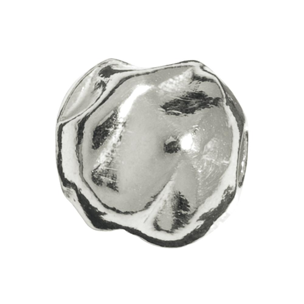 Ball hammered 5mm, silver (30 pcs./unit)