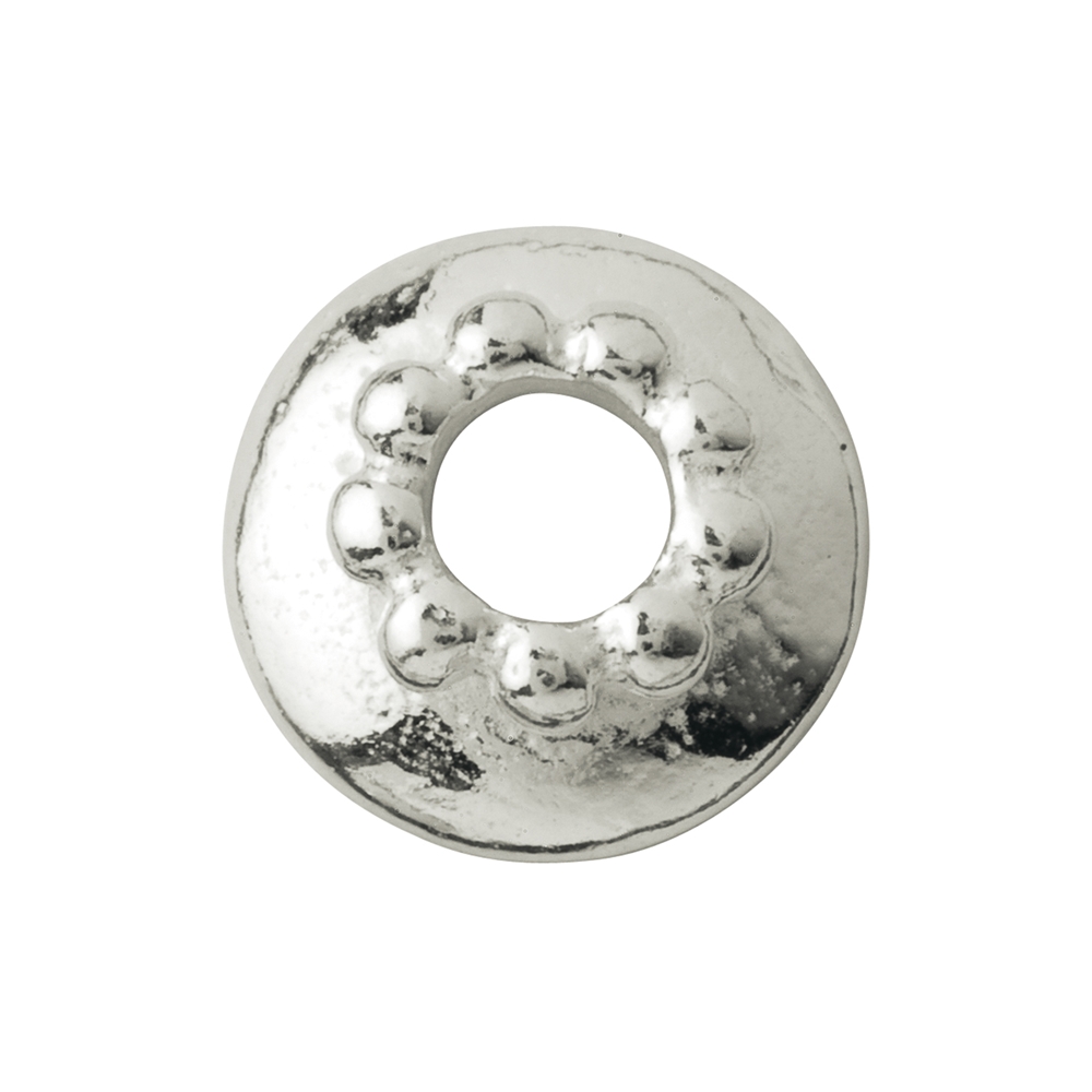 Half shell ball decoration 06,5mm, silver (16pcs/unit)