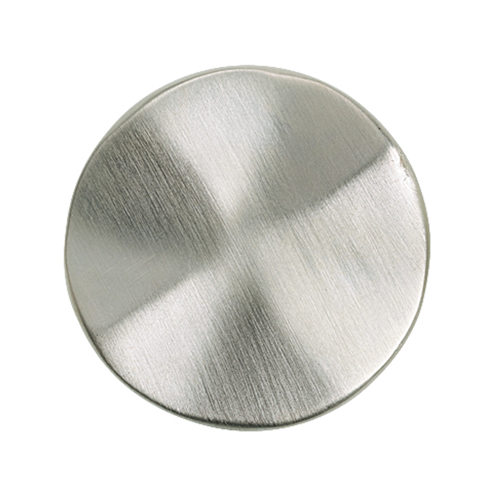 Piastra ondulata rotonda 30 mm, argento opaco (1 pz./confezione)
