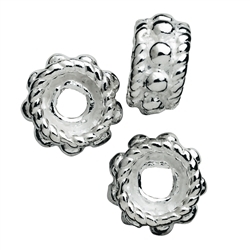 1905623051 Rondell ornamented 5mm, silver (19 pcs./VU) | wholesaler gems & healing stones