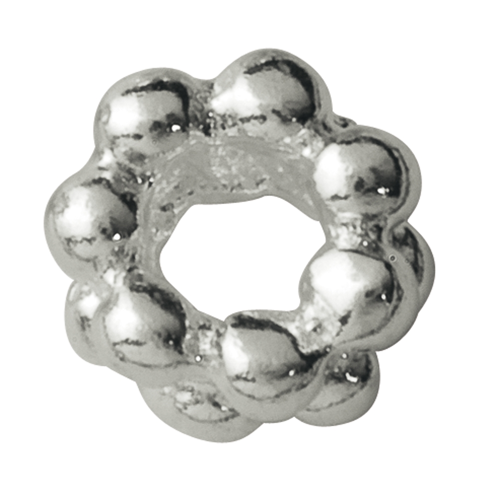 Anello a sfera doppio 3,5 mm, argento (50 pz./VE)