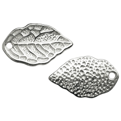 1905623341 Leaf 15mm, silver (6pcs/dl) | Schreier wholesale; gems, healing stones & jewelry