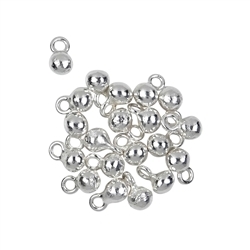 1905623361 Ball with eyelet 4mm, silver | wholesale supplier gems, healing stones & jewelry