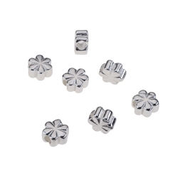 1905623371 Cloverleaf 5,0mm, silver (10pcs/unit) | wholesale gems, healing stones & jewelry