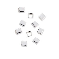 1905623391 Tubes square 02mm, silver (135 pcs./unit) | wholesaler gems & healing stones