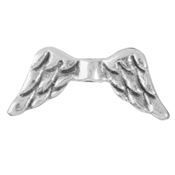 1905647011 Wings "Angel" 18mm, silver (4pcs/unit) | Schreier gems, healing stones & jewelry