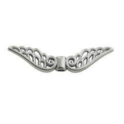 1905647121 Wing "Baroque" 30mm, silver (4 pcs./VU) | wholesaler gems & healing stones