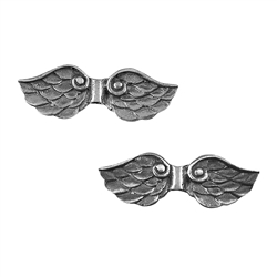 1905647131 Wings "Pegasus" 25mm, silver (2 pcs./VU) | wholesaler gems & healing stones