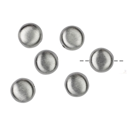 1905651032 Button flat lengthwise drilled 8mm, silver matt (6 pcs./unit) | Marco Schreier