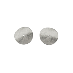 1905665082 Disc curved 08mm, silver matt (12 pcs./unit) | wholesaler gems & healing stones