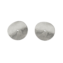 1905665102 Disc curved 10mm, silver matt (10 pcs./unit) | wholesaler gems & healing stones