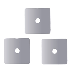 1905665221 Disc square 05 x 05mm, silver (20 pcs./VU) | wholesaler gems & healing stones