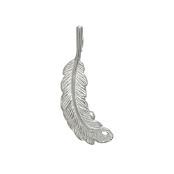 1905671021 Feather owl 24mm, silver (4pcs/unit) | wholesaler gems, healing stones & jewelry