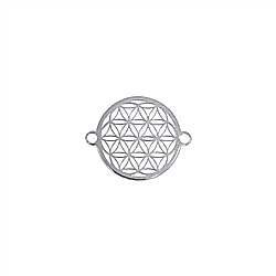 1905672091 Flower of Life with eyelets 15mm, silver (3pcs/set) | Marco Schreier