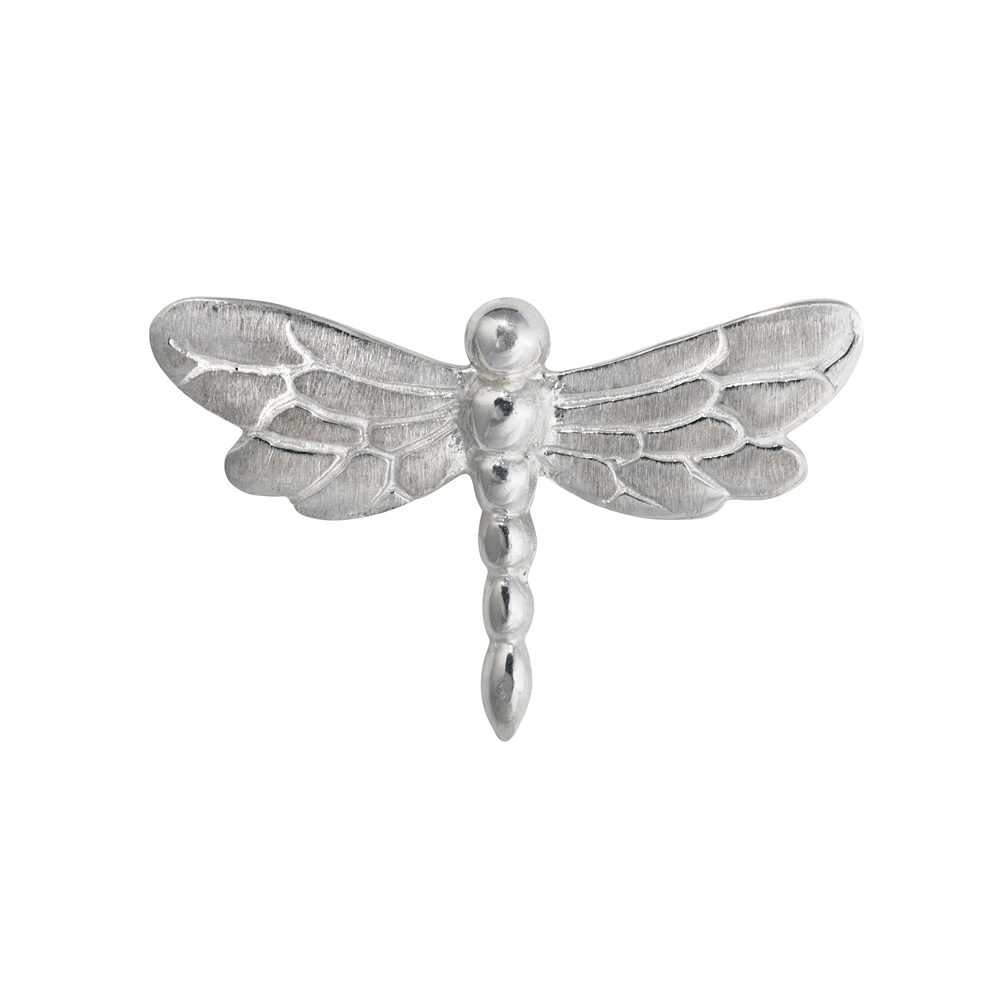 Dragonfly with two eyelets 20mm, silver (1 pc./unit)