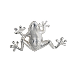 1905697071 Frog with eyelets 22mm, silver (1 pc./unit) | wholesaler gems & healing stones