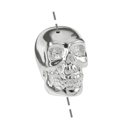 1905697121 Calavera 13 x 12mm, perforada desde arriba, plata (1 ud./VE) | Marco Schreier