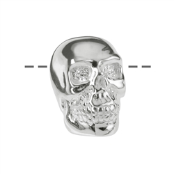 1905697131 Calavera 13 x 12mm, perforada lateralmente, plata (1 ud./VE) | Marco Schreier