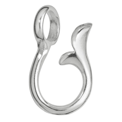 1905824021 Colgante para charms "Aleta de ballena" brillante, 17mm (3 uds./VE) | Marco Schreier