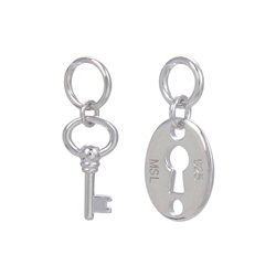 1905903021 Charm set "Key" (2 x 2 pcs./VE) | wholesaler gems, healing stones & jewelry