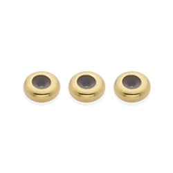 1909267091 Adjustment button 7mm (3.5mm hole), gold-plated (3 pcs./ PU) | Marco Schreier