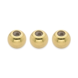 1909267131 Adjusting ball 6.0mm (3.0mm hole), gold-plated silver (3 pcs./ PU) | Marco Schreier