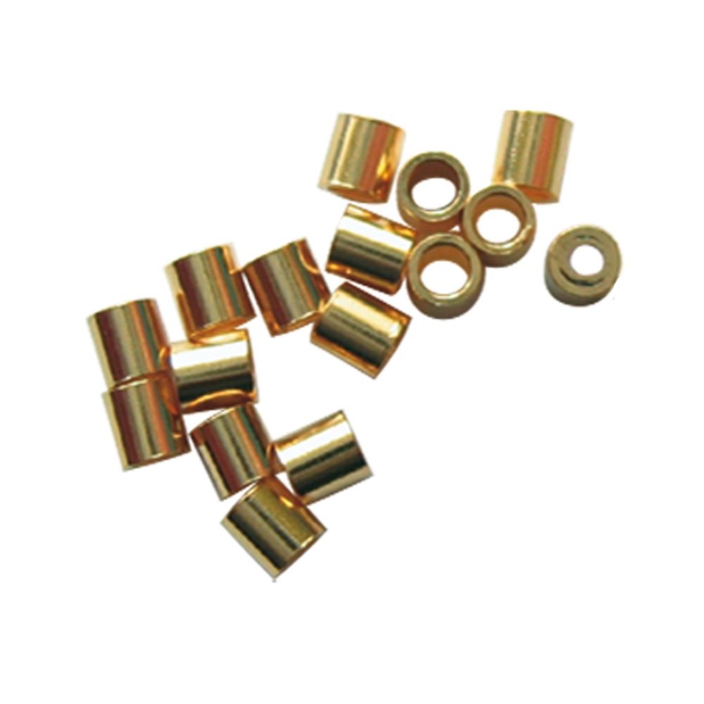 Crimp tubes 1,5mm, silver gold plated (260 pcs./unit)