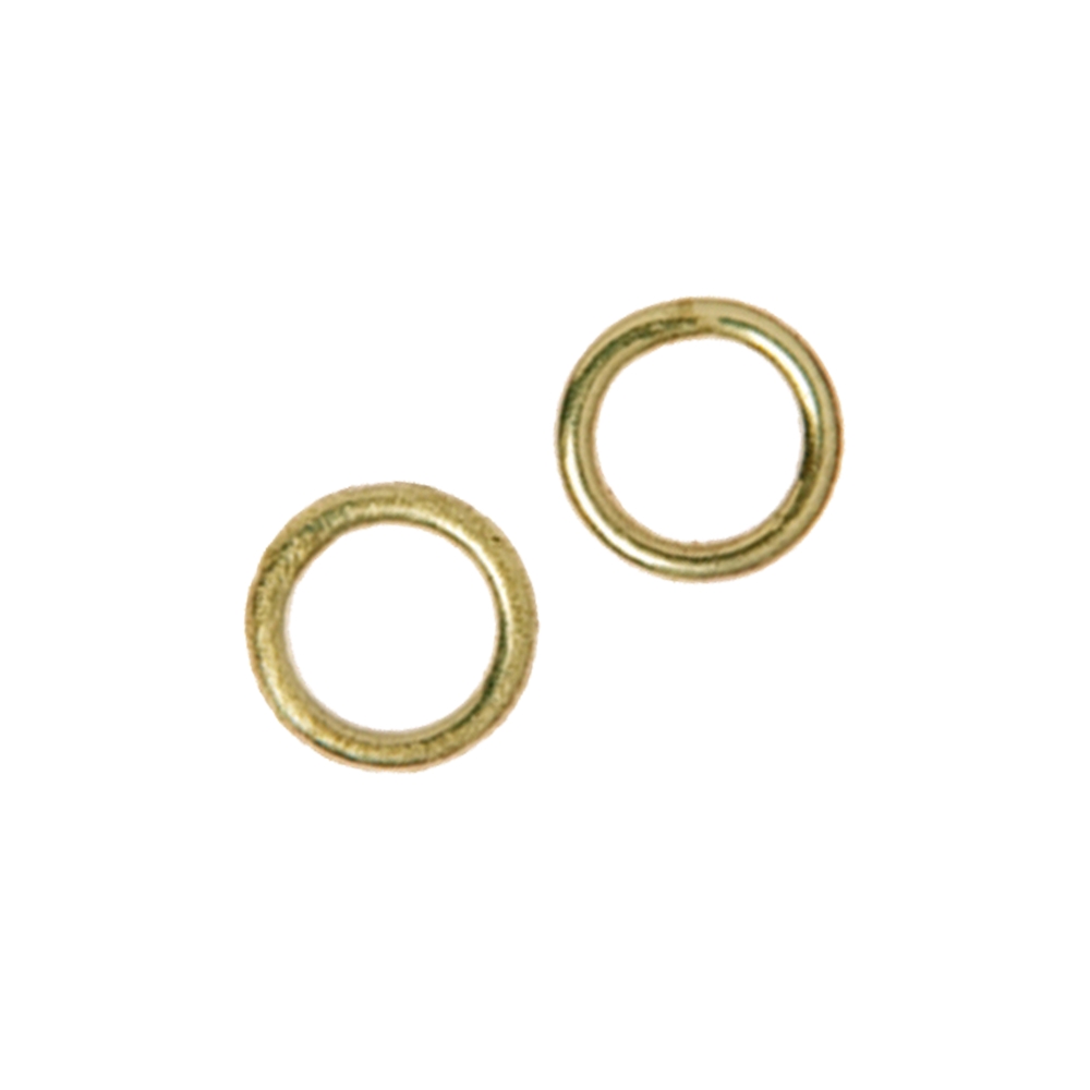 Closed jump ring 07mm, silver gold plated (22pcs/unit)