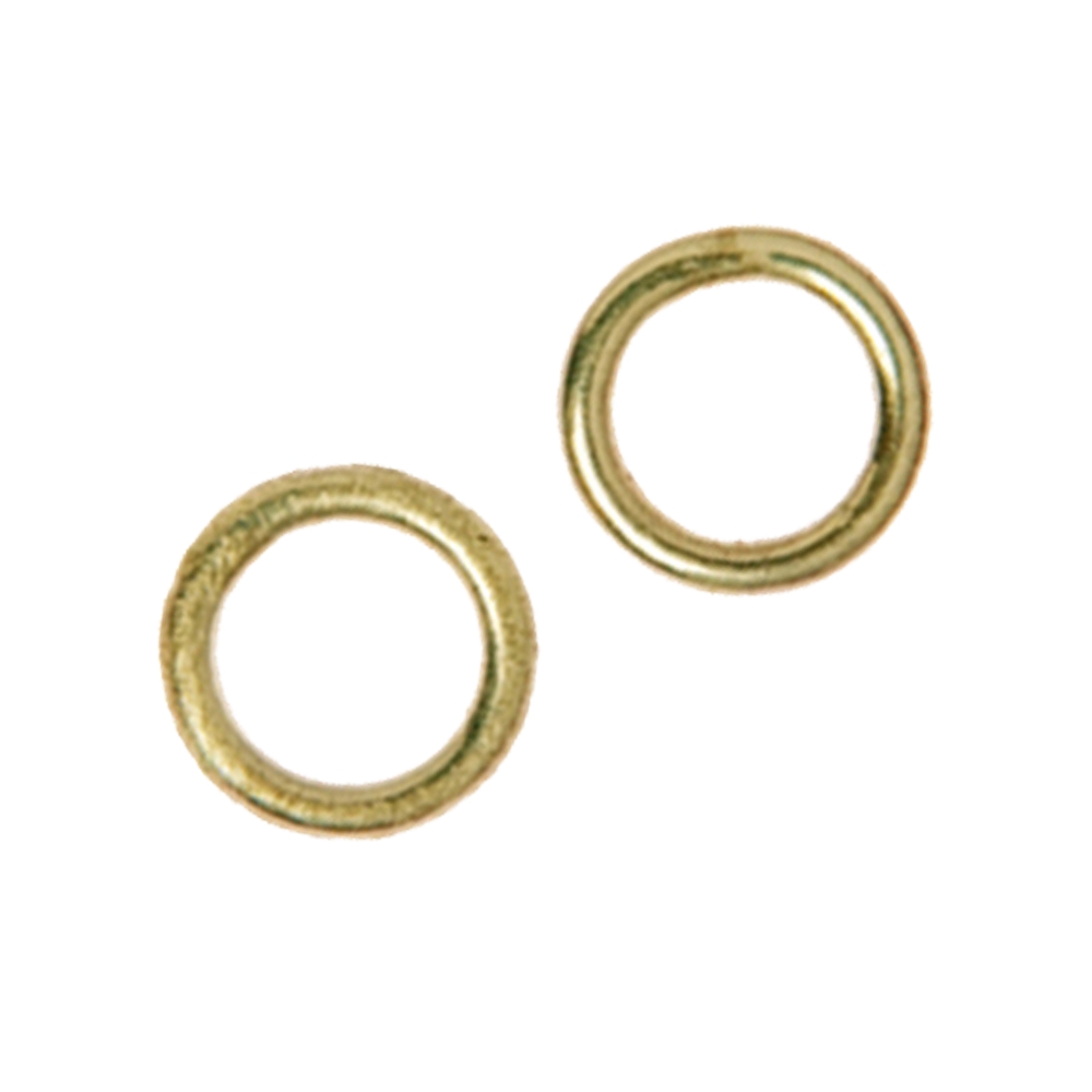 Closed jump ring 10mm, silver gold plated (10pcs/unit)