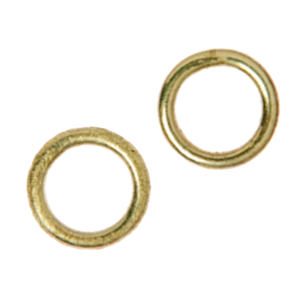 Closed jump ring 12mm, silver gold plated (4pcs/unit)