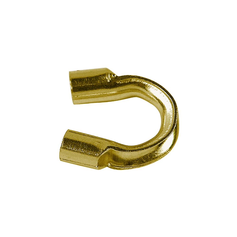 Drahtschoner 0,51mm Röhrchen-Durchmesser, Silber vergoldet (50 St./VE)