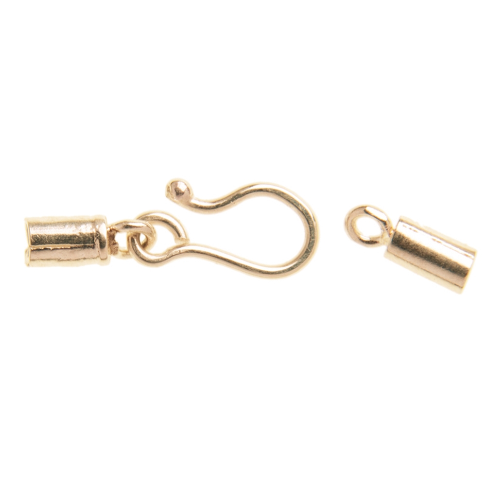 Hook for 1.2mm straps, gold-plated silver (3 pcs./pack)