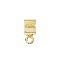 1909392022 Tube with eyelet 5 x 3mm, silver gold plated matt (4pcs/unit) | Marco Schreier