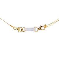  Chain breaker Rock Crystal with Lobster Clasp, 33mm, gold-plated (6 pcs./VE)