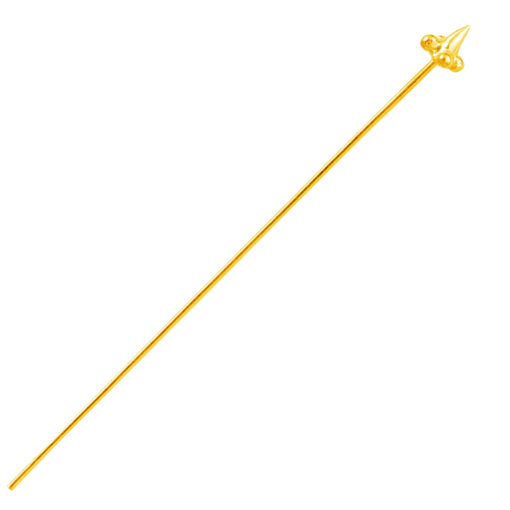 Pin "Arrow" 0,8 x 50mm, silver gold plated (10 pcs./unit)