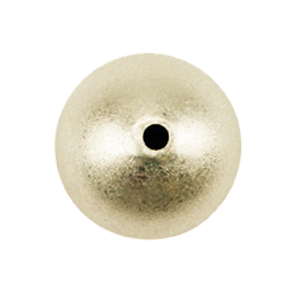 Ball 10,0mm, silver gold plated matt (4 pcs./unit)
