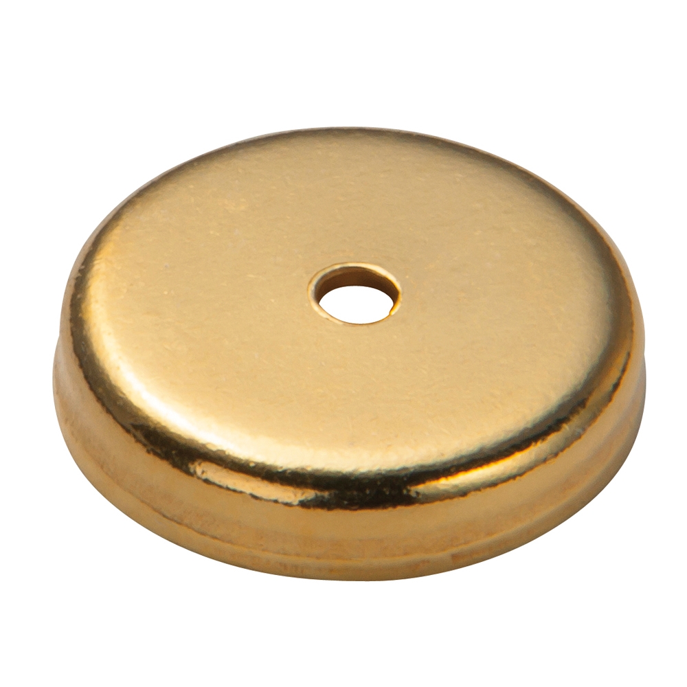 Disco con bordo 08 mm, argento placcato oro (20 pz./VE)