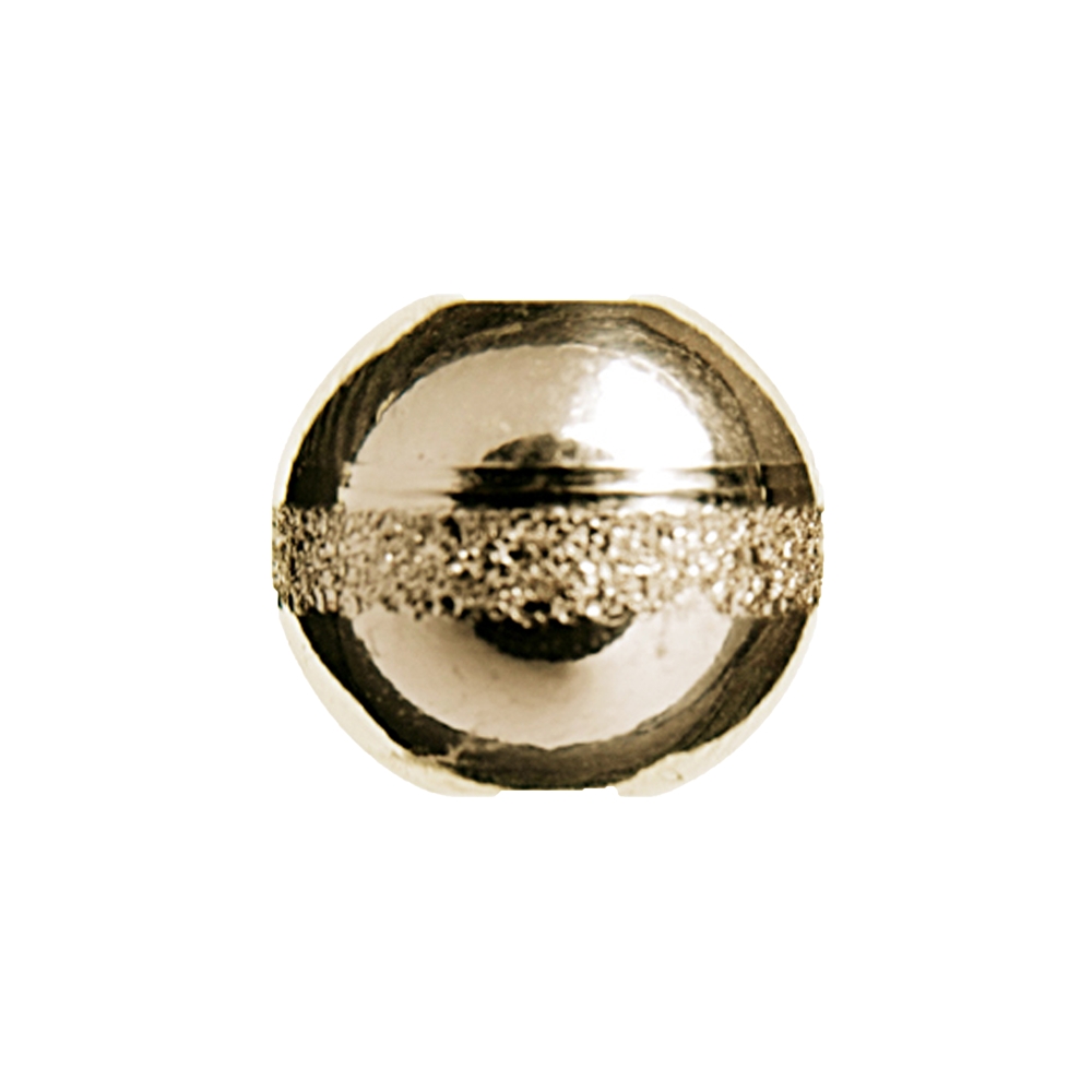 Boule "Saturne" 08mm, argent doré (6 pcs/unité)