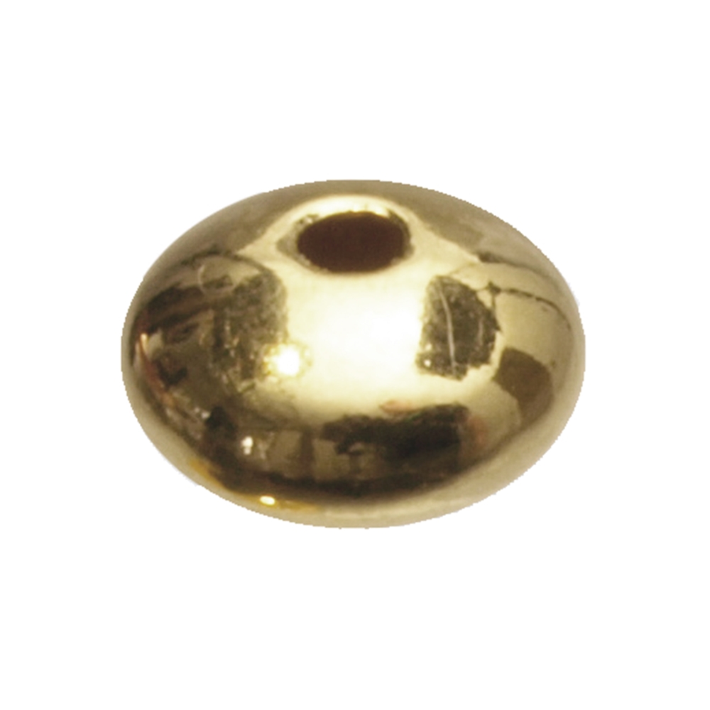 Lentille 6mm, argent doré (12 pcs/unité)