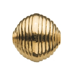 1909615161 Sfera scanalata 16 mm, argento placcato oro ( 1 pz./VE) | Marco Schreier