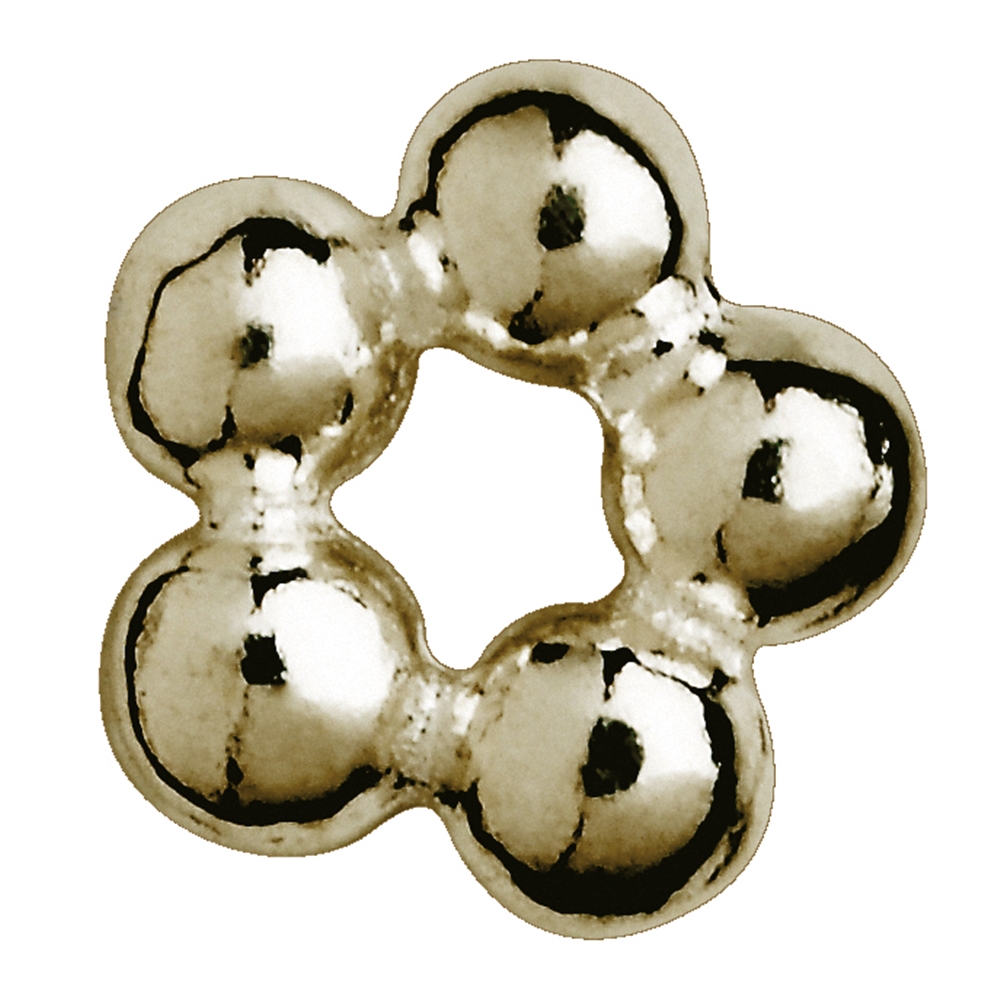 Anello a sfera 4 mm, argento placcato oro (48 pz./VE)