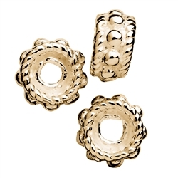 1909623051 Rondell ornamented 5mm, silver gold plated (19 pcs./VU) | Marco Schreier